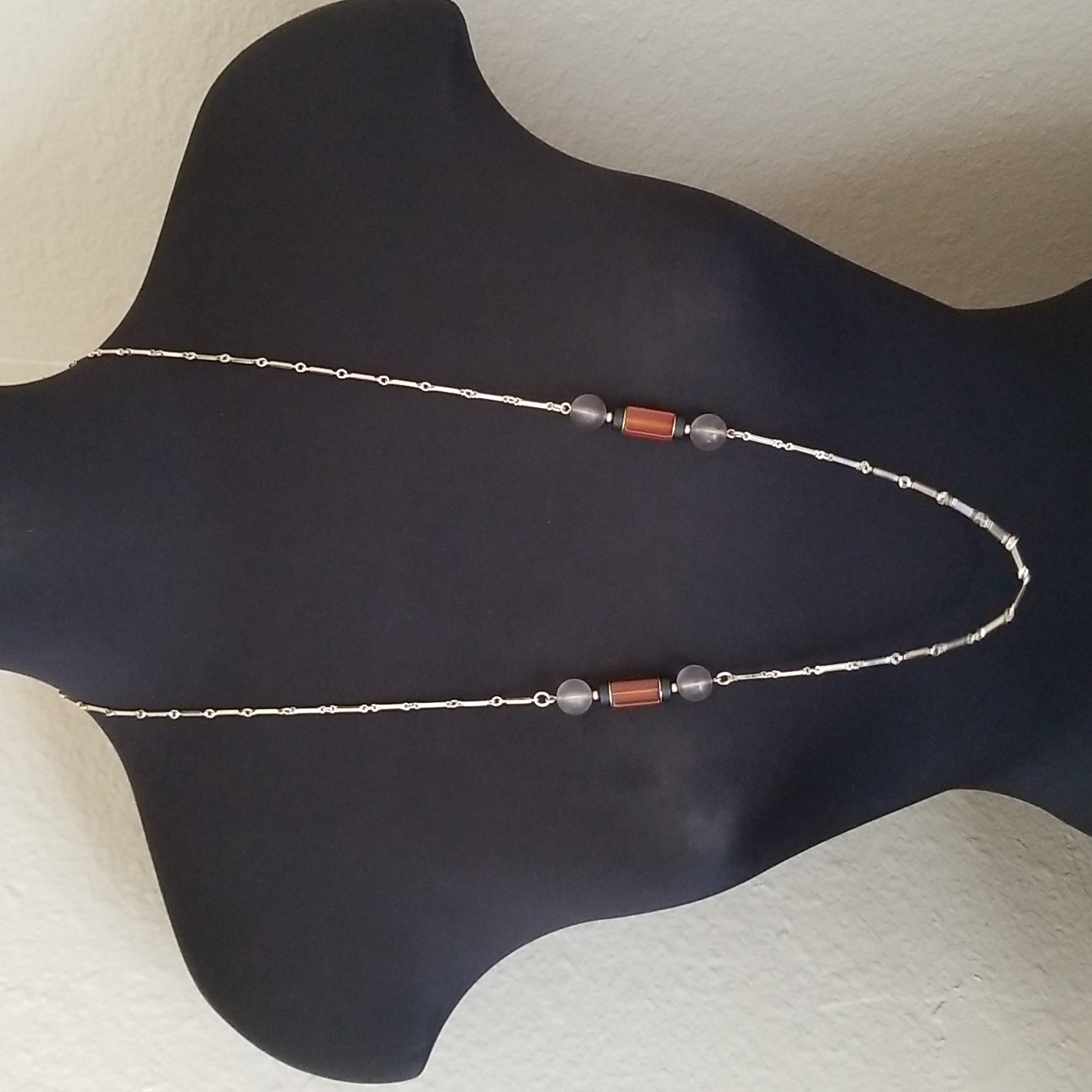 Vintage Sarah Coventry Gold Glass Bead Necklace 25$